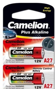 Piles A27 12V Plaquette de 2